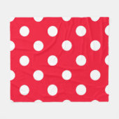 Rood op sneeuw fleece deken (Voorkant (Horizontaal))