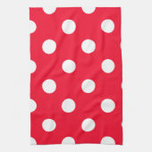 Rood op sneeuw theedoek (Verticaal)