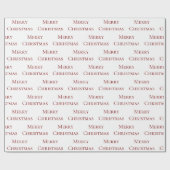 Rood op wit vrolijk kerstcitaat cadeaupapier (Vlak)