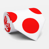Rood op Witte Reuzengrootte Polka Dots Stropdas (Opgerold)
