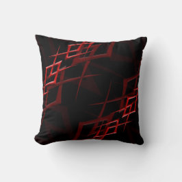 Rood op zwarte "Thorn" Pillow Kussen