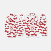 Rood ophaaltransport vrachtwagens Birthday Bedankdoosjes (Uitgevouwen)