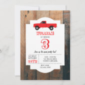 Rood ophaaltransport vrachtwagens Birthday Kaart (Voorkant)