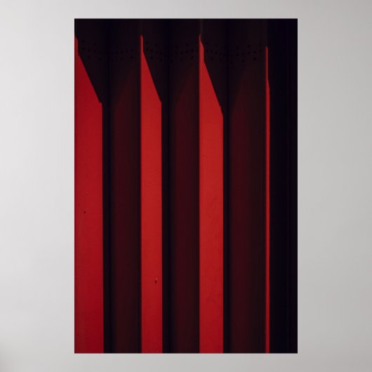 Rood oppervlak poster (Voorkant)
