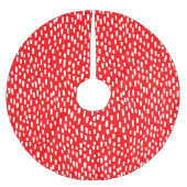 Rood, opvallend helder kerstboom rok (Voorkant)