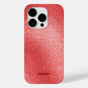Rood opvallende ondergrond Case-Mate iPhone 14 pro hoesje