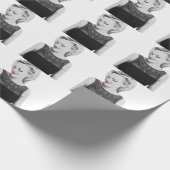 Rood opvulpapier cadeaupapier (Hoek)