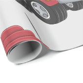 Rood opvulpapier voor vrachtwagens cadeaupapier (Rol Hoek)