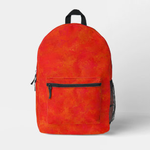Rood Oranje Abstract Patroon Bedrukte Rugzak