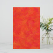 Rood Oranje Abstract Patroon Briefpapier (Staand voorkant)