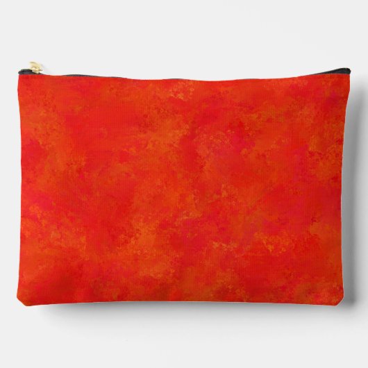 Rood Oranje Abstract Patroon Groot Etui (Voorkant)