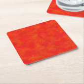 Rood Oranje Abstract Patroon Kartonnen Onderzetters (Schuin)