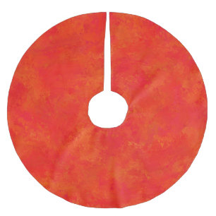 Rood Oranje Abstract Patroon Kerstboom Rok
