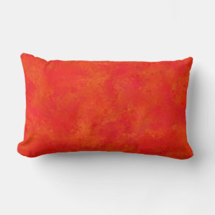 Rood Oranje Abstract Patroon Kussen