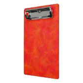 Rood Oranje Abstract Patroon Mini Klembord (Angled2)
