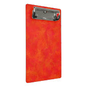 Rood Oranje Abstract Patroon Mini Klembord (Schuin)