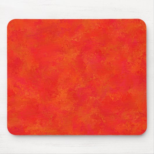 Rood Oranje Abstract Patroon Muismat (Voorkant)
