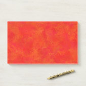 Rood Oranje Abstract Patroon Post-it® Notes (Op bureau)