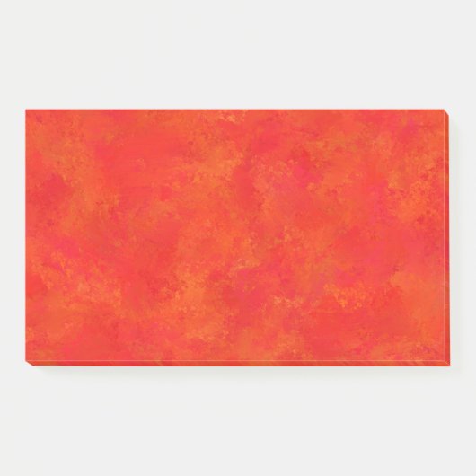 Rood Oranje Abstract Patroon Post-it® Notes (Voorkant)