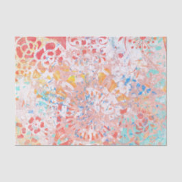 Rood Oranje blauw Abstract papier voor weefselprob