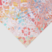 Rood Oranje blauw Abstract papier voor weefselprob (Detail)