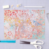 Rood Oranje blauw Abstract papier voor weefselprob (Craft)