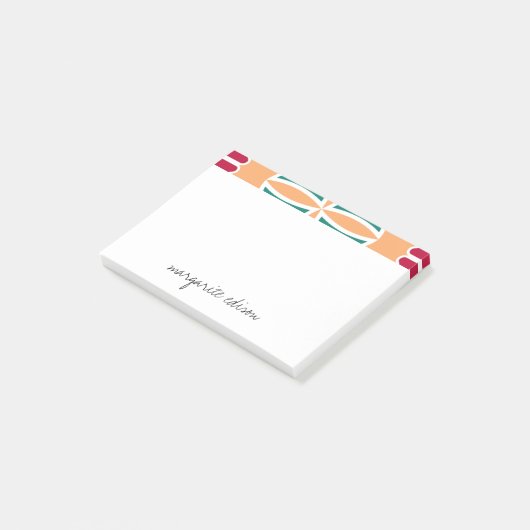 Rood, Oranje, Blauw Ontwerp Post-it® Notes (Schuin)