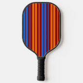 Rood Oranje Blauwe Verticale Strepen Ontwerp   Pickleball Paddle (Achterkant)