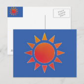 Rood Oranje Briefkaart (Voorkant / Achterkant)