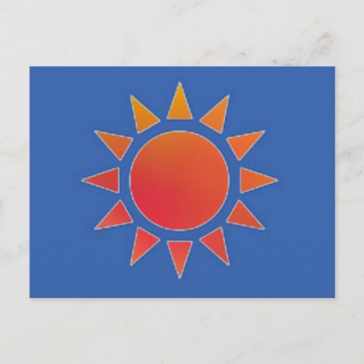 Rood Oranje Briefkaart (Voorkant)