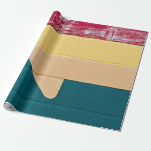 Rood, oranje en geel pijlsignaal cadeaupapier