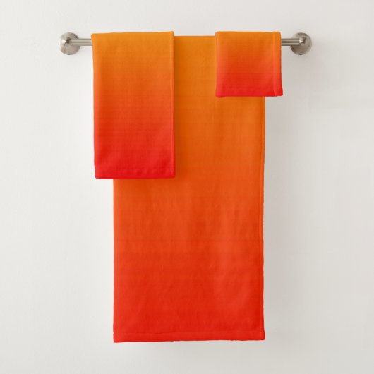 Rood, Oranje en Geel verloop van de Waterverf Bad Handdoek (Insitu)