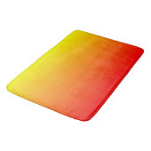 Rood, Oranje en Geel verloop van de Waterverf Badmat (Gekanteld)
