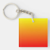 Rood, Oranje en Geel verloop van de Waterverf Sleutelhanger (Voorkant)