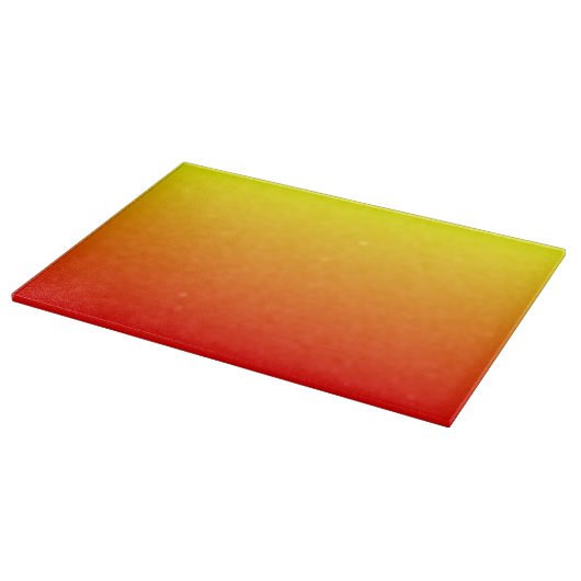 Rood, Oranje en Geel verloop van de Waterverf Snijplank (Hoek)
