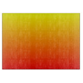 Rood, Oranje en Geel verloop van de Waterverf Snijplank (Voorkant)