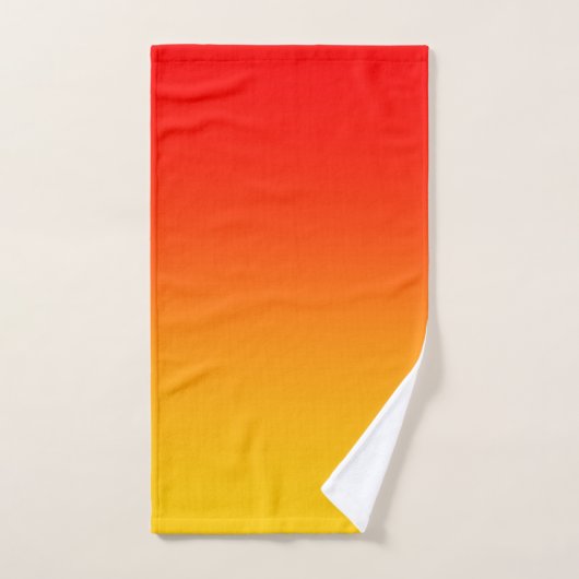 Rood Oranje Geel 3 stuk Bad Handdoek (Handdoek)