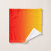 Rood Oranje Geel 3 stuk Bad Handdoek (Wasdoekje)