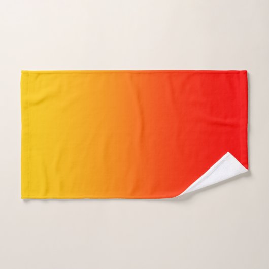 Rood Oranje Geel 3 stuk Bad Handdoek (Handdoek)