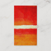Rood Oranje Geel Abstract Rendy Visitekaartje (Achterkant)