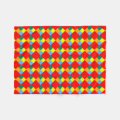 Rood Oranje Geel Blauw Fleece Deken (Voorkant (Horizontaal))