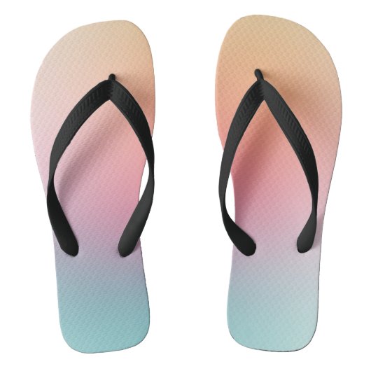 Rood Oranje Geel Blauw Paars Groen Moderne Regenbo Teenslippers (Voetbed)