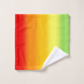 Rood Oranje Geel Groen Bad Handdoek (Wasdoekje)