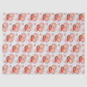 Rood Oranje gele bloem Arabisch Night Quinceañera Tissuepapier (Voorkant)