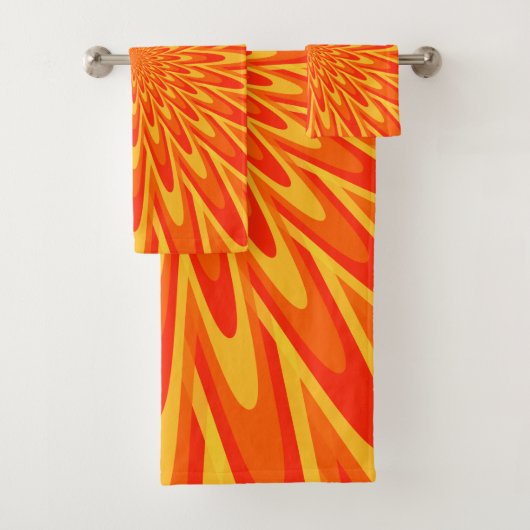 Rood, Oranje, gele handdoekset Bad Handdoek (Insitu)