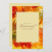 Rood, oranje, goud, gele marmer save the date (Voorkant / Achterkant)