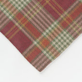 Rood Oranje handvat Fleece Deken (Hoek)