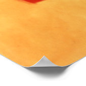 rood, oranje op geel poster (Hoek)