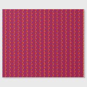 Rood Oranje Paarse Chevron Strepen Trippy Abstract Cadeaupapier (Vlak)