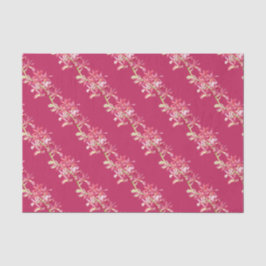 Rood orchidee bloemenverpakken voor waterverf tissuepapier